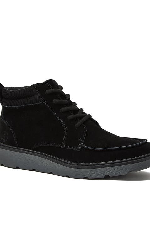 Moc Toe Flannel Lined Lace Up Boots