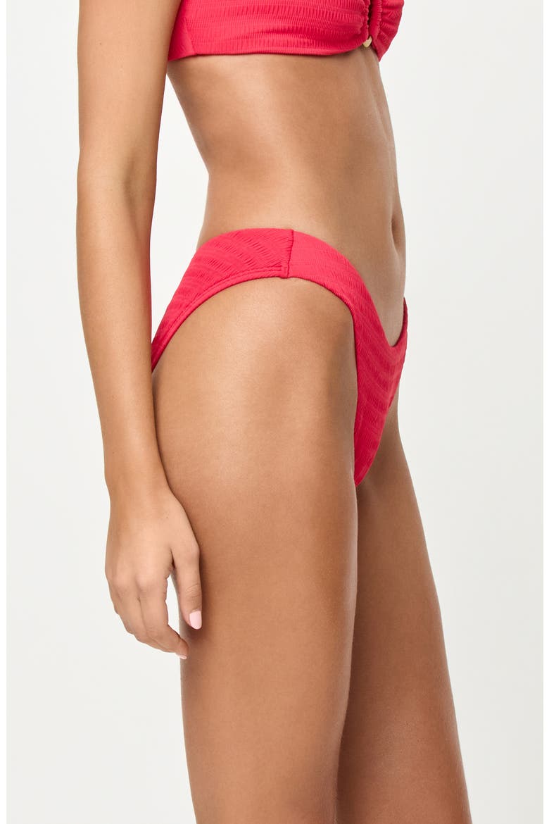 Rocky Full Pucker Textured Bikini Bottoms, Alternate, color, POUT