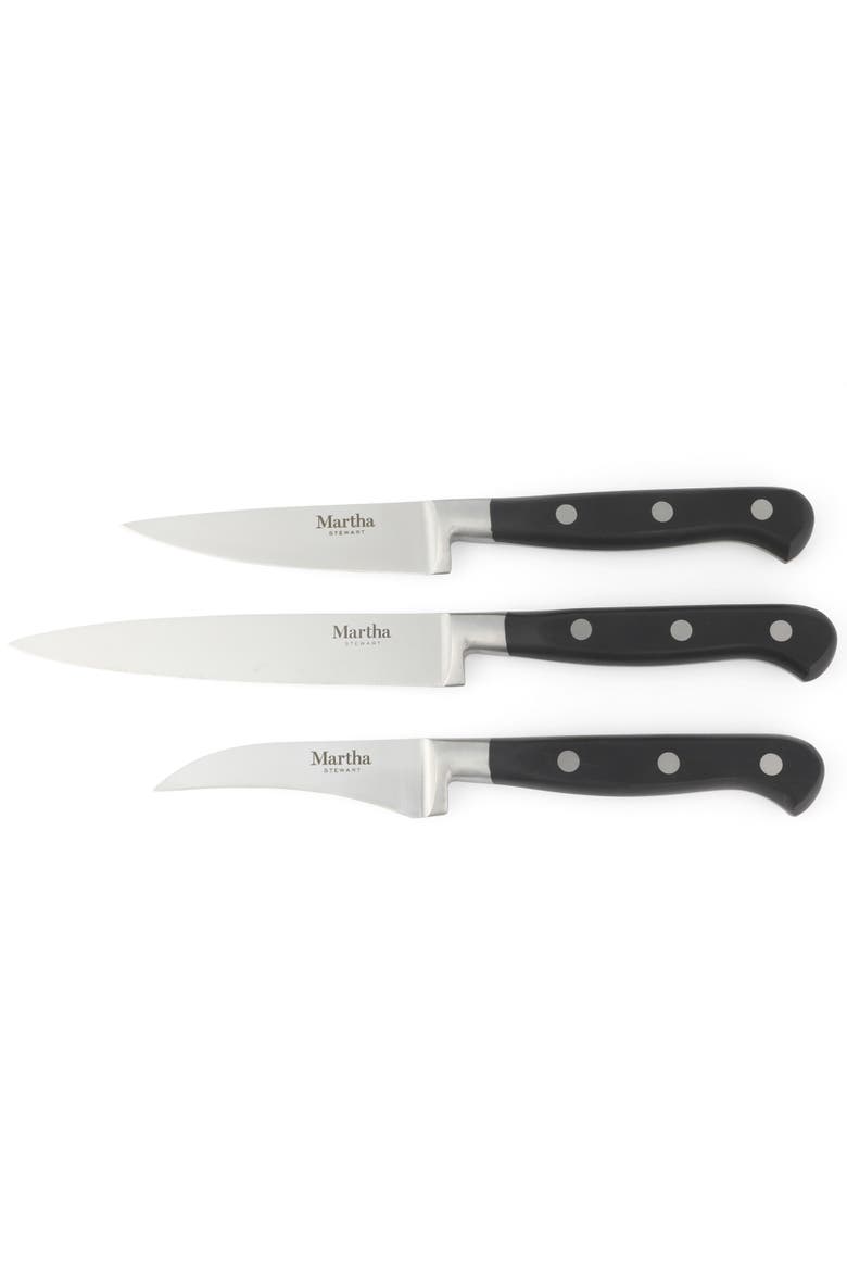 Carverton 15-Piece High-Carbon Stainless Steel Knife Block Set, Alternate, color, Black