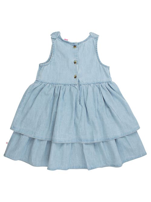 Rufflebutts Woven Bow Jumper Dress In Brown