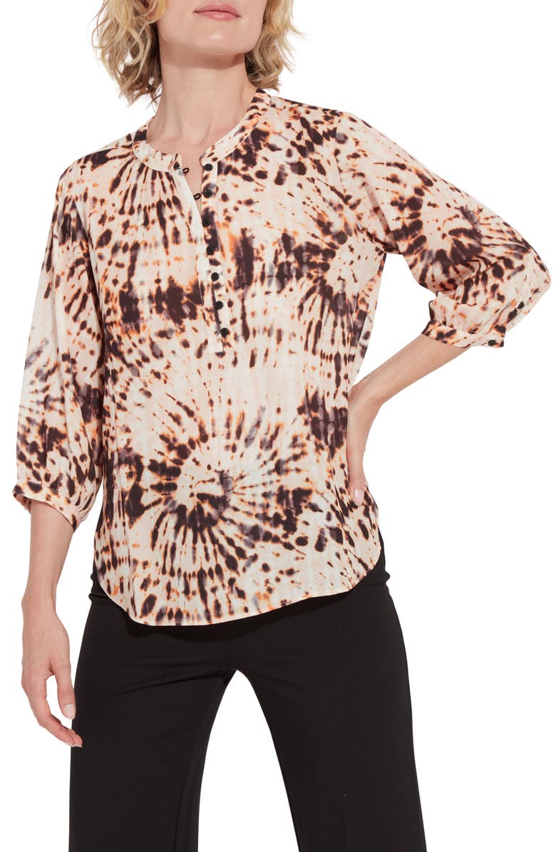 Lysse Piper Tie Dye Tunic, Main, color, Animated Twist