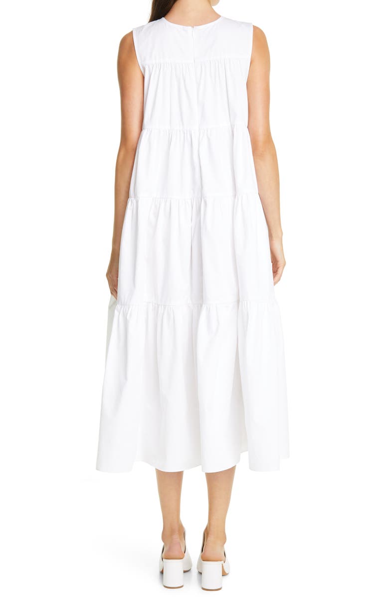 CO Tiered Cotton Midi Dress, Alternate, color, 