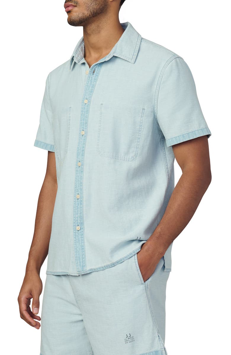 Joe's Reverse Chambray Camp Shirt, Alternate, color, Summer Fade