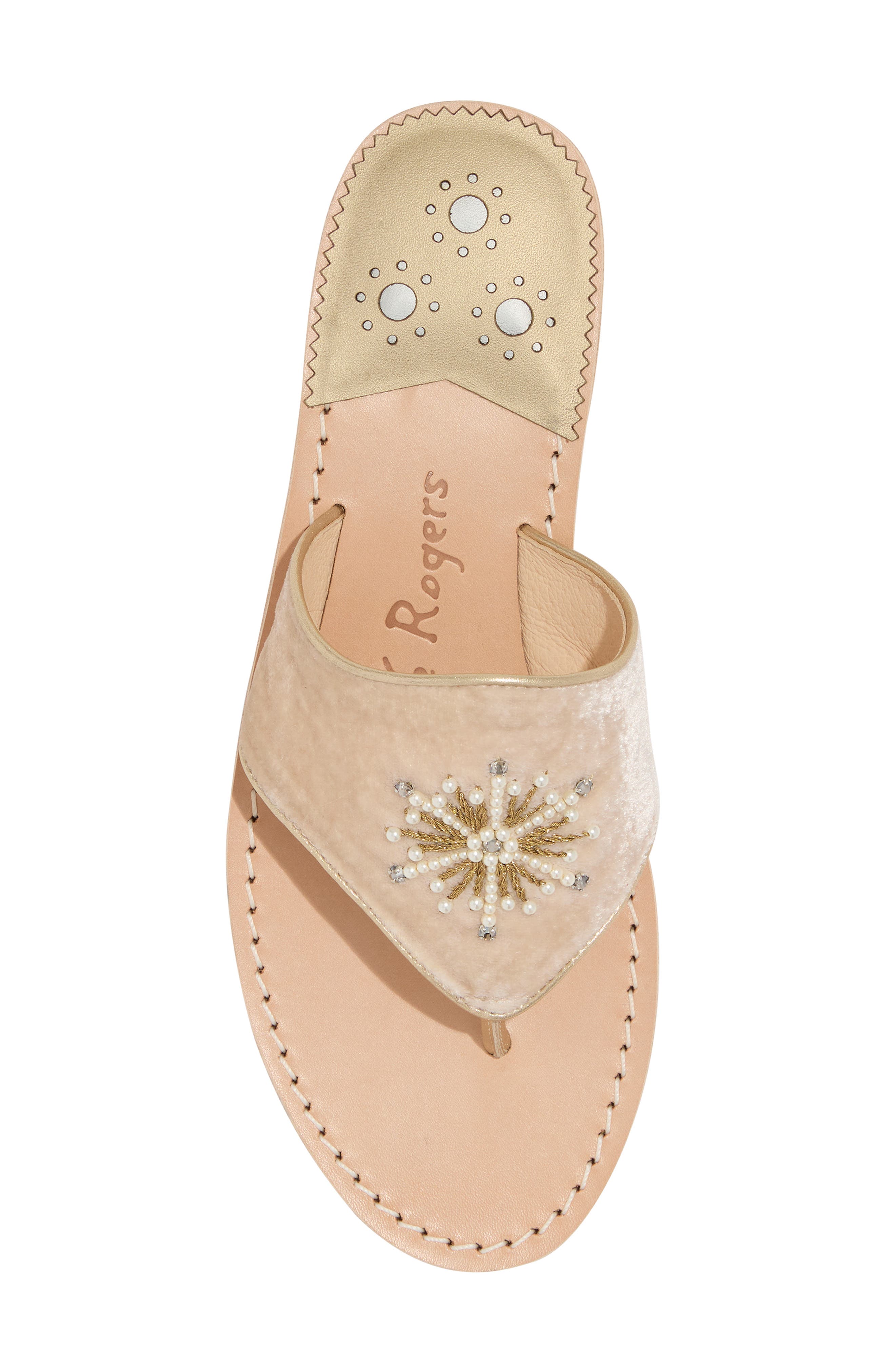 Jack Rogers Jewel Snowflake Flip Flop, Alternate, color, 