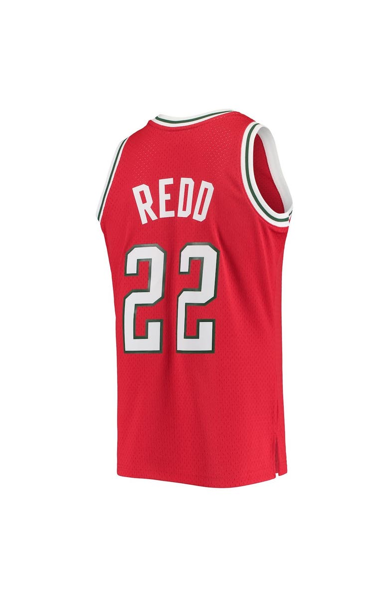 Mitchell & Ness Men's Mitchell & Ness Michael Redd Red Milwaukee Bucks 2008-09 Hardwood Classics Swingman Jersey, Alternate, color, 