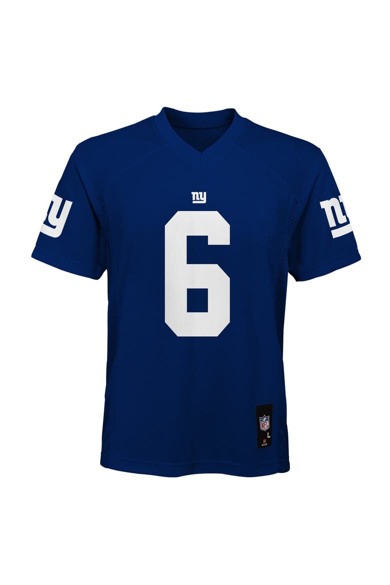 Youth Jaxson Dart Royal New York Giants Replica Jersey, Alternate, color, Royal
