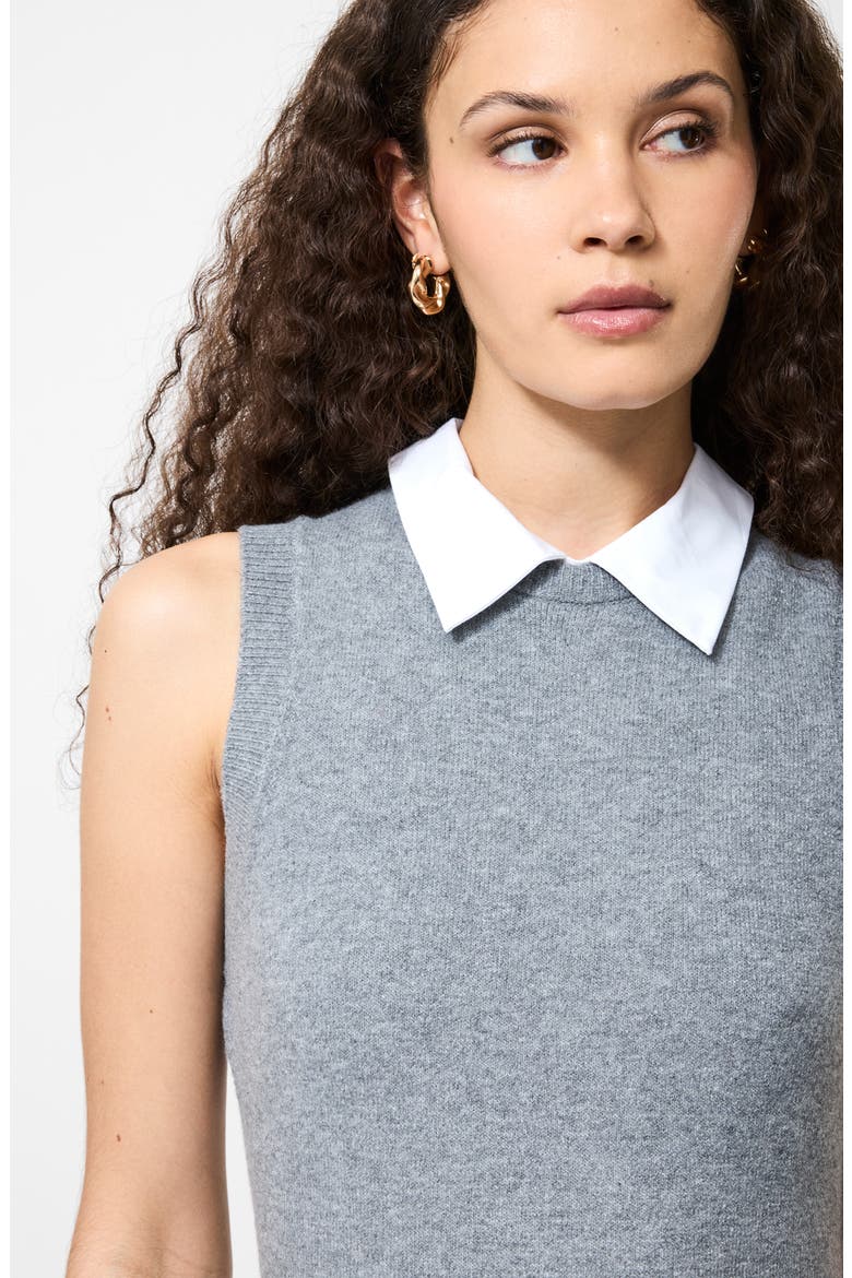 Vhari Sleeveless Mini Sweater Dress, Alternate, color, MEDIUM GREY MELANGE WINTER