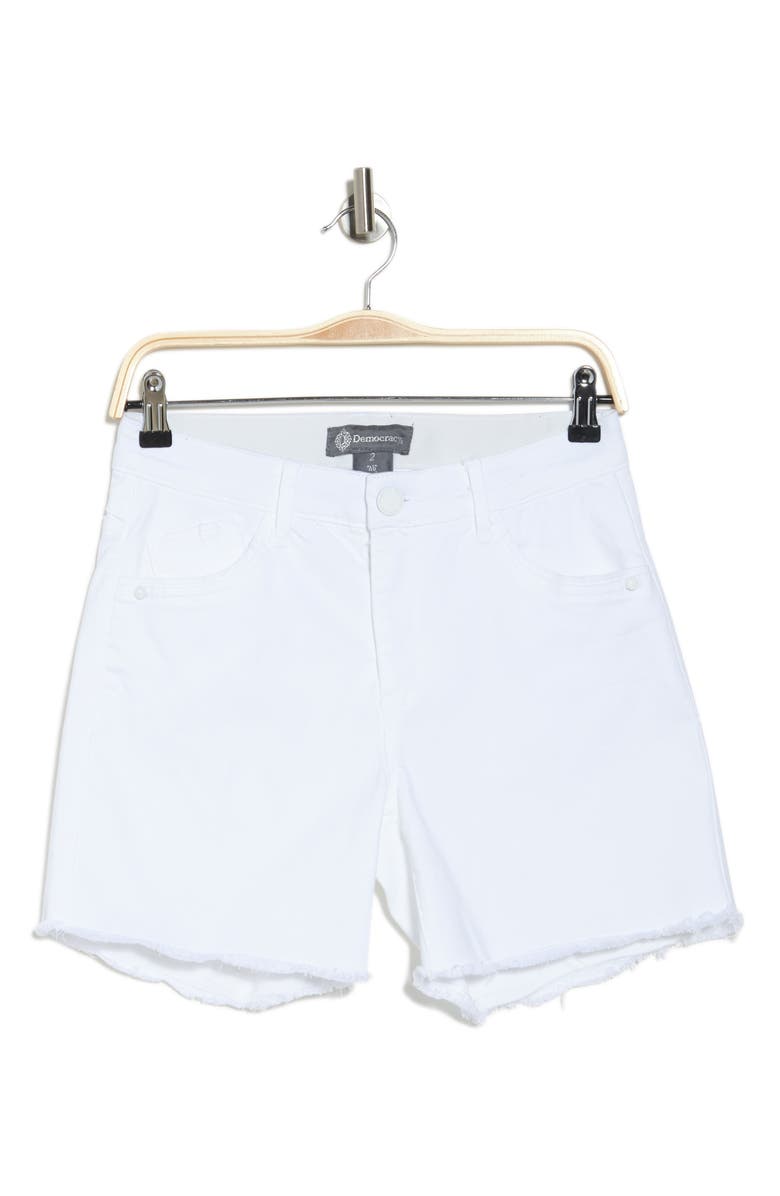 Democracy Ab Technology High Rise Shorts, Alternate, color, Optic White