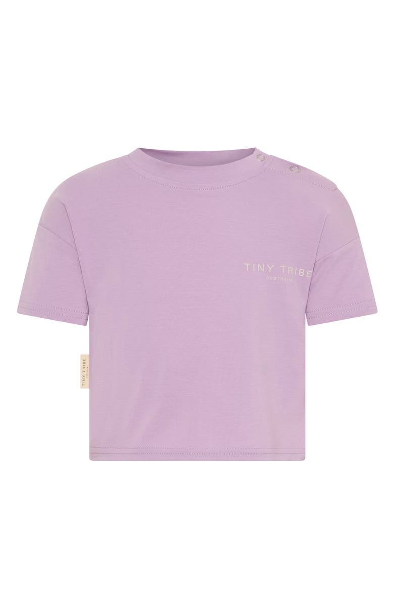 TINY TRIBE Core Stretch Cotton T-Shirt, Main, color, Lilac