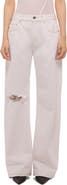 Helmut Lang Ripped Bootcut Jeans