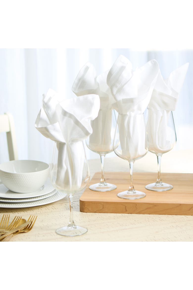 Rest Quality Napkin Set 4, Alternate, color, White