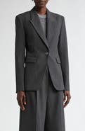 ST. JOHN Pinstripe Luxe Suiting Jacket