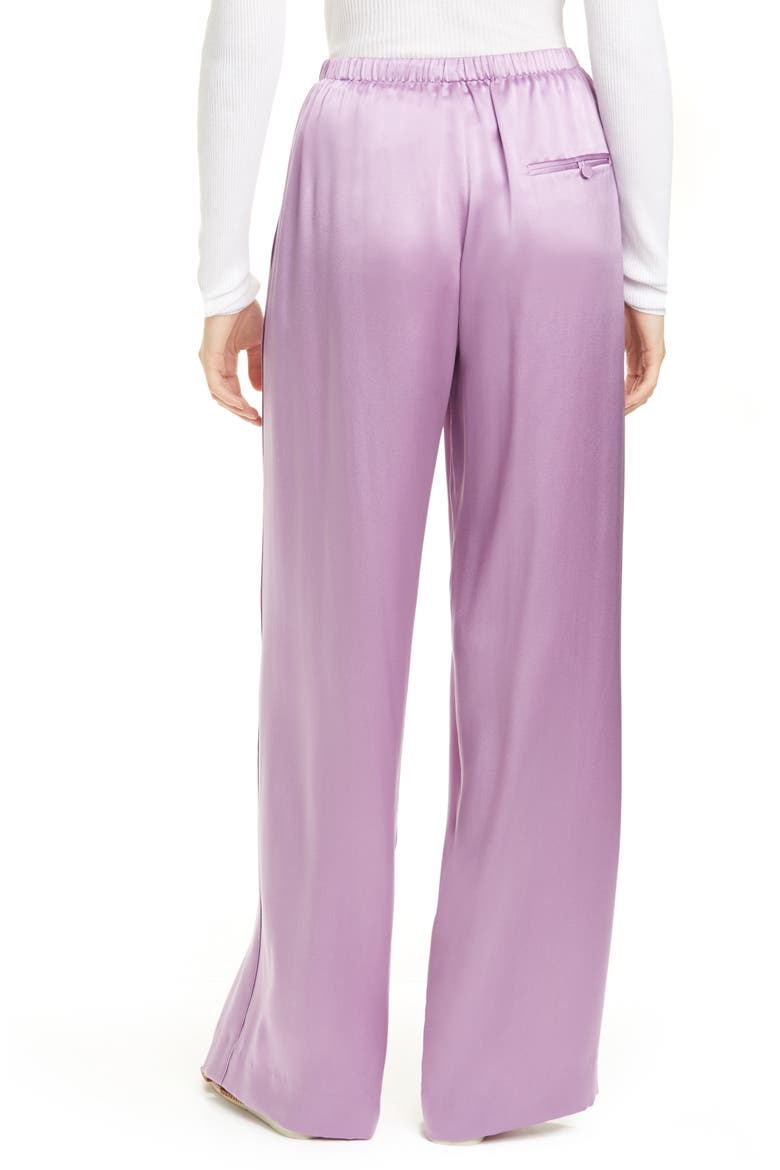 Silk Drawstring Pants, Alternate, color, VERBANA