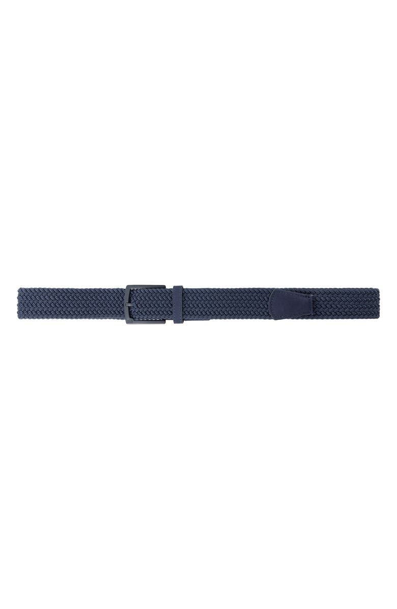 TravisMathew Grade 2.0 Braided Belt, Alternate, color, Blue Nights