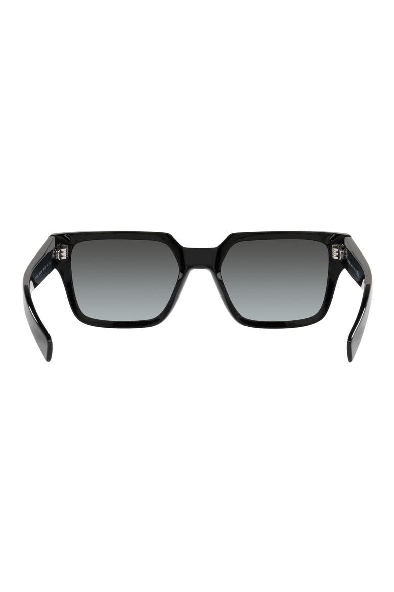 55mm Square Optical Glasses, Alternate, color, BLACK