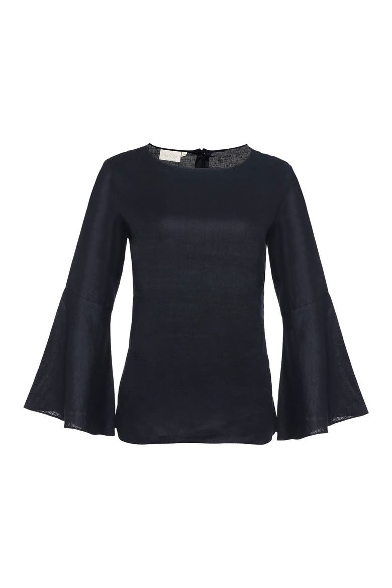 Button Back Shirt, Alternate, color, Black