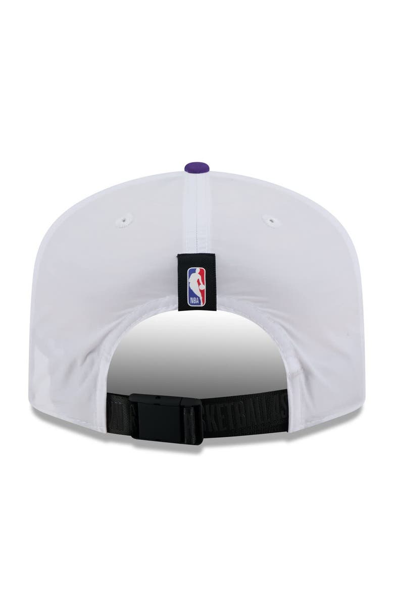 New Era Men's New Era White/Purple Los Angeles Lakers 2025 NBA Draft On-Stage Nylon 19TWENTY Adjustable Hat, Alternate, color, White