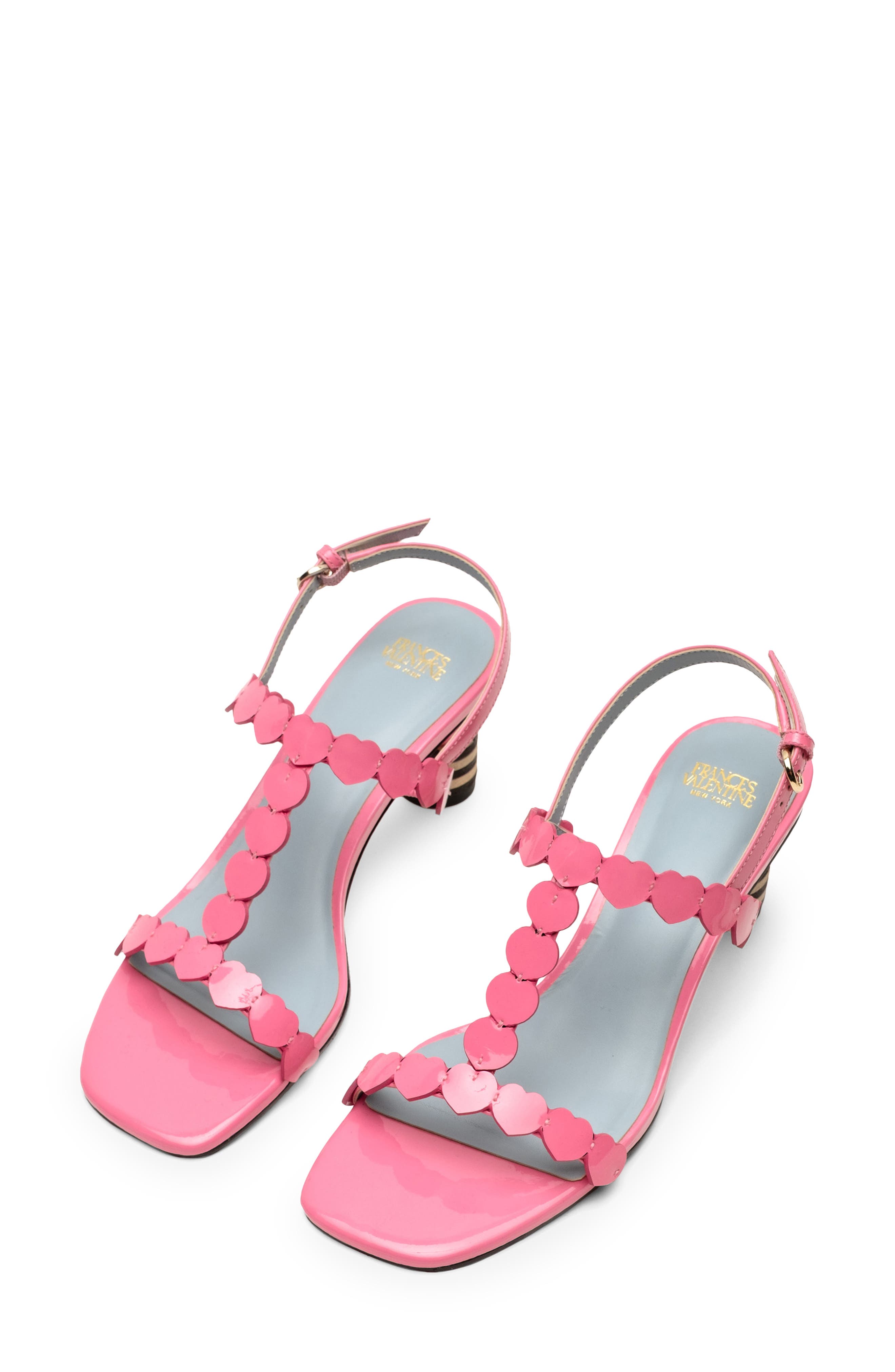 Kiki Heart Strap Sandal, Alternate, color, PINK