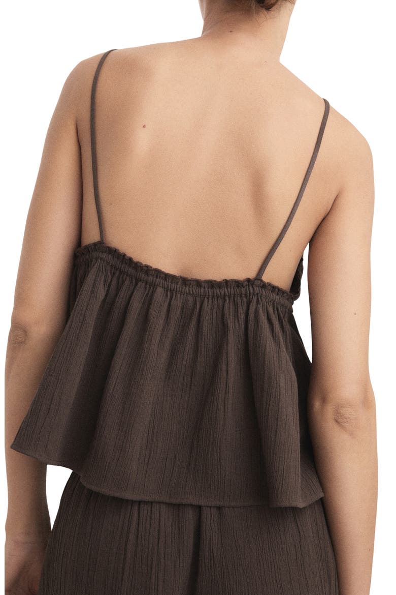 Cotton Gauze Camisole, Alternate, color, CHOCOLATE
