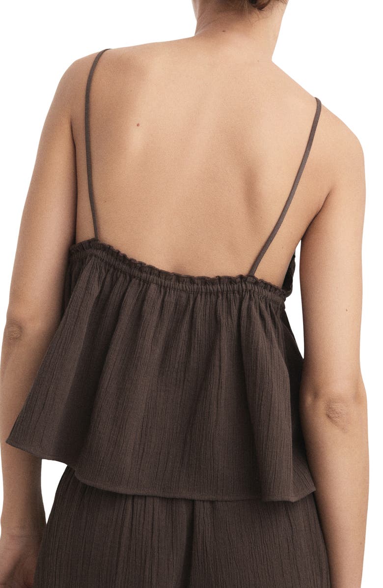 MANGO Cotton Gauze Camisole, Alternate, color, 