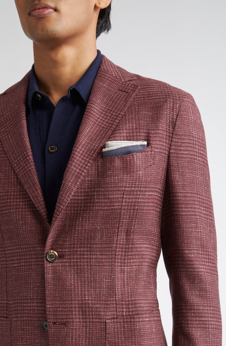 Eleventy Single Breasted Soft Jacket, Alternate, color, 84 Raspberry