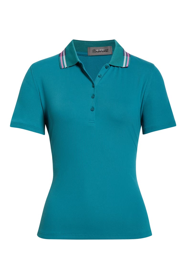Tech Nylon Rib Polo, Alternate, color, MARINE TEAL