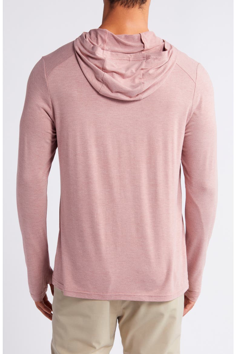 Shade UPF 50+ Hoodie, Alternate, color, HEATHER ADOBE RED