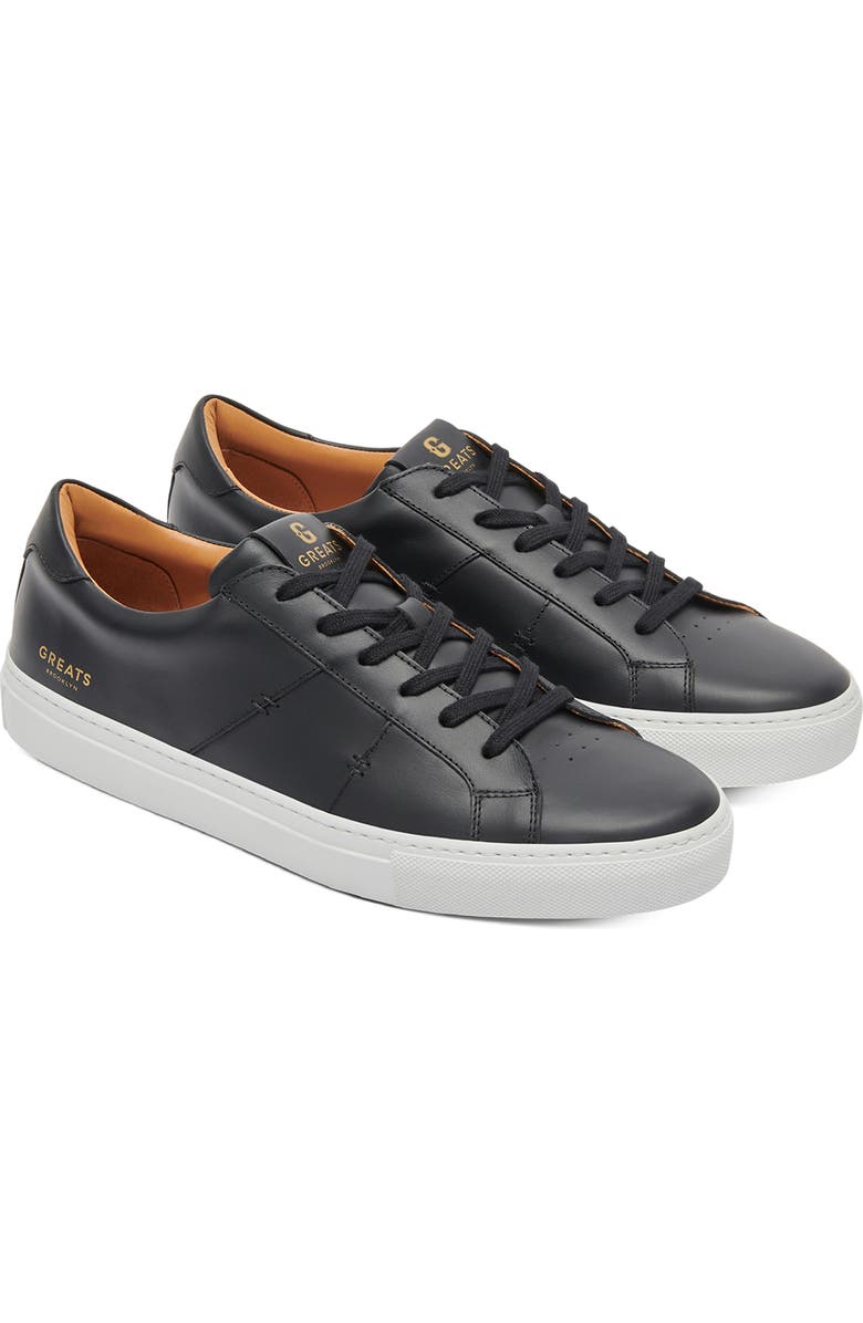GREATS Royale 2.0 Leather Sneaker, Main, color, Nero