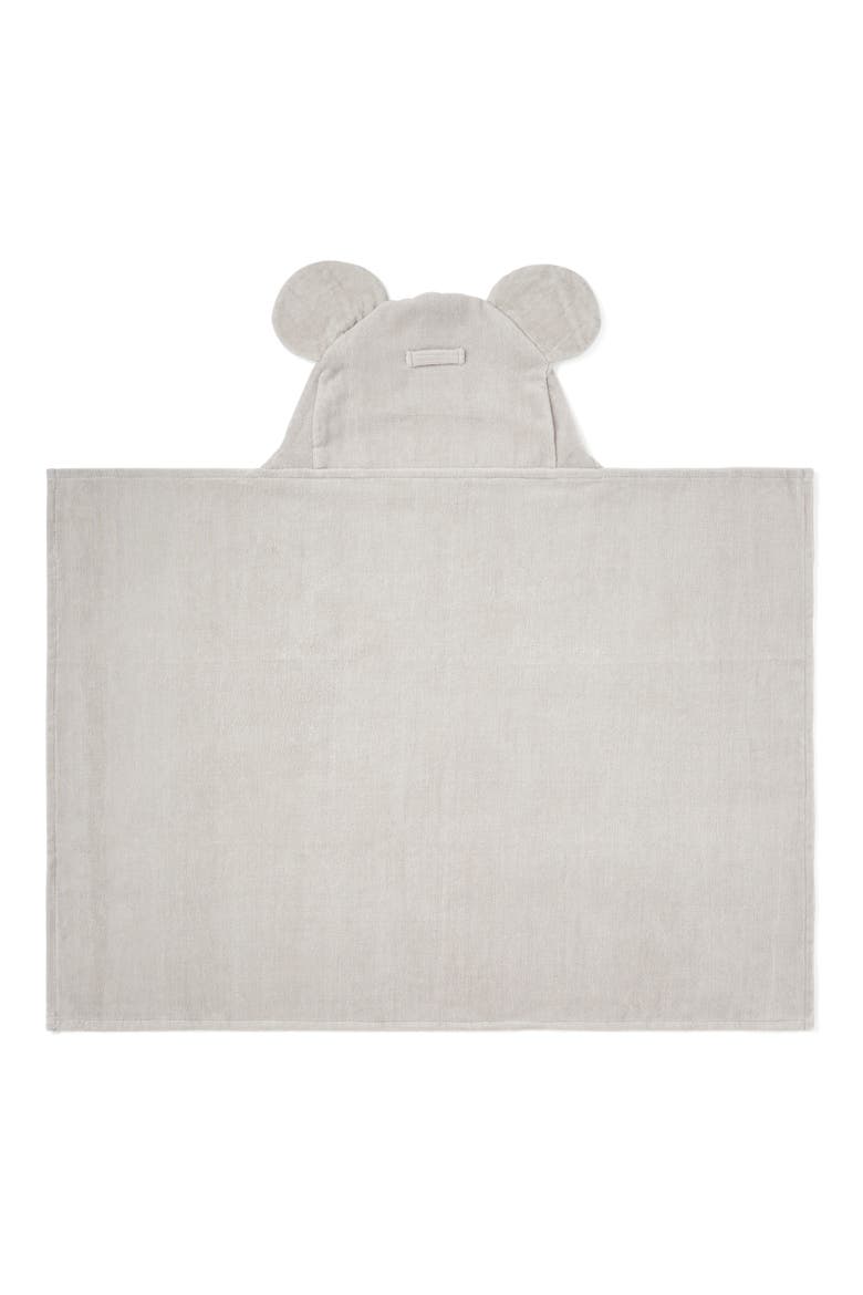 Terry Velour Hooded Koala Towel, Alternate, color, LIGHT GRAY