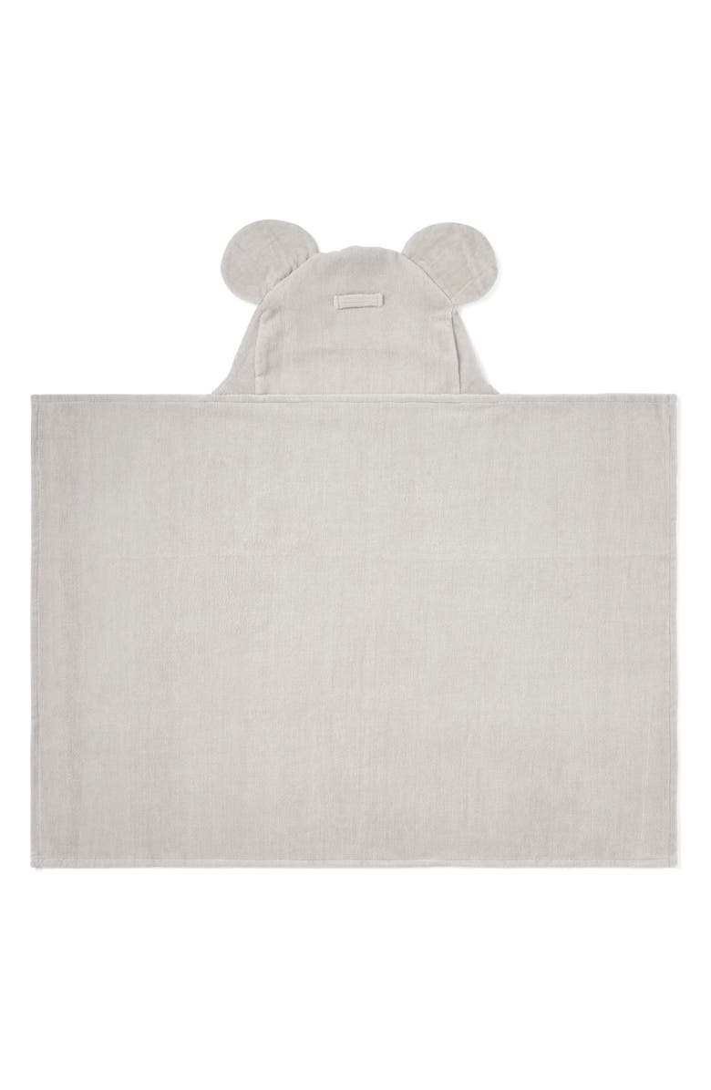 Elegant Baby Terry Velour Hooded Koala Towel, Alternate, color, Light Gray