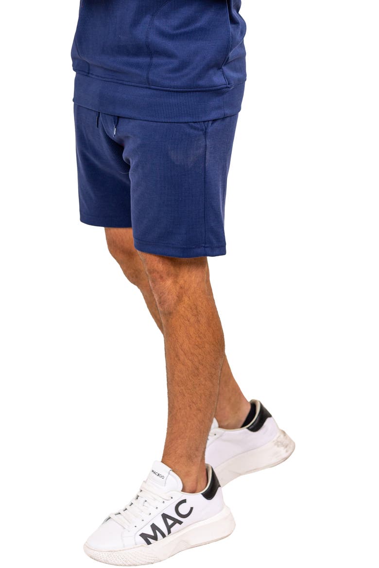 Martha Rib Knit Shorts, Alternate, color, BLUE