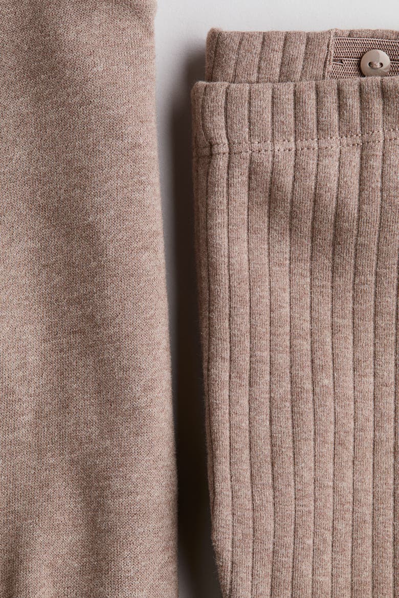 2-piece Cotton Set, Alternate, color, Dark beige