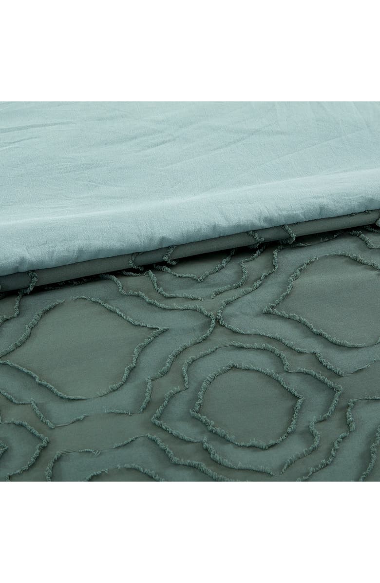 Modern Threads Jacquard Microfiber 5-Piece Comforter Set, Alternate, color, Ivy Green