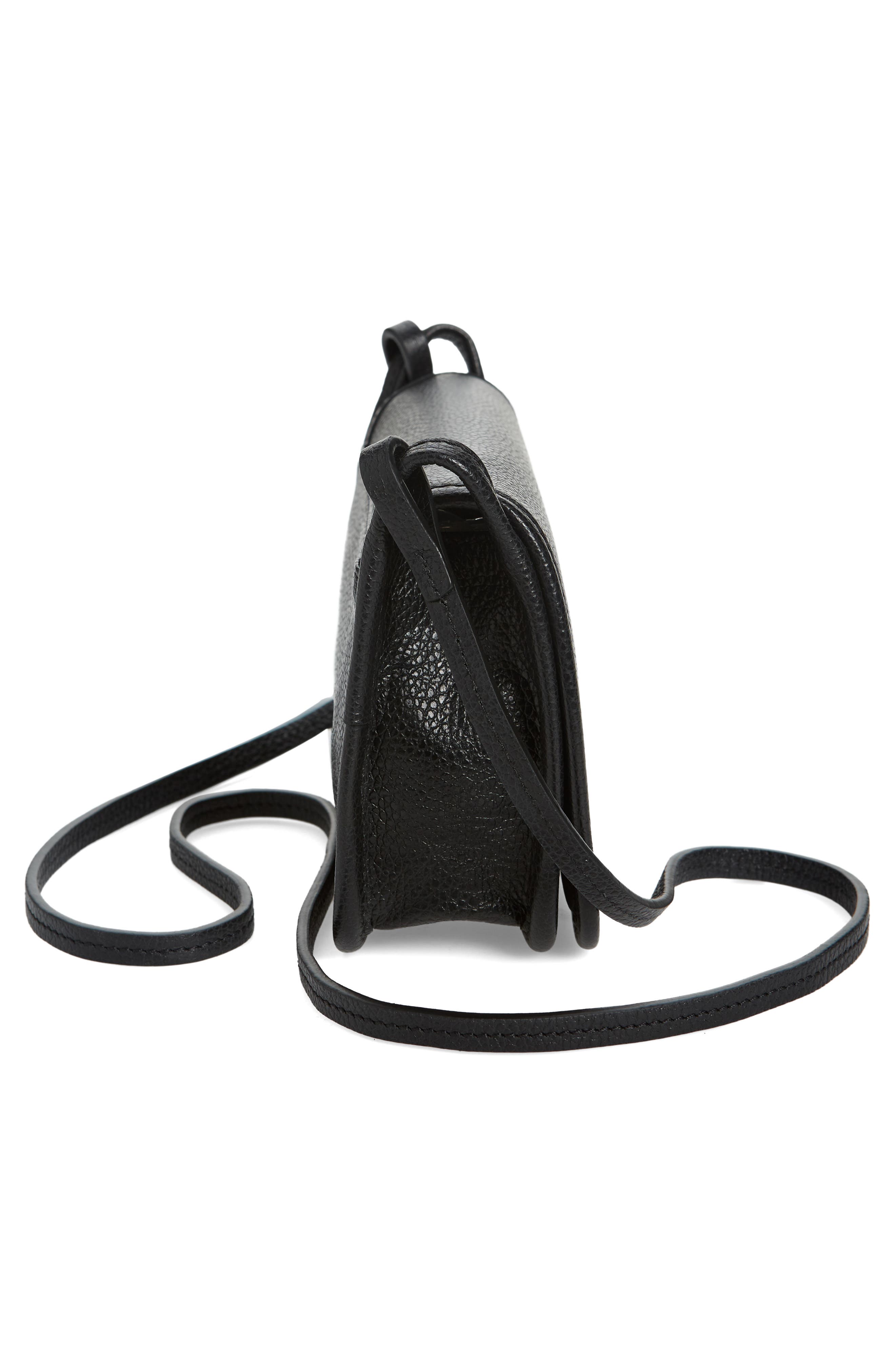 Longchamp Le Foulonné Leather Wallet Crossbody Bag, Alternate, color, 