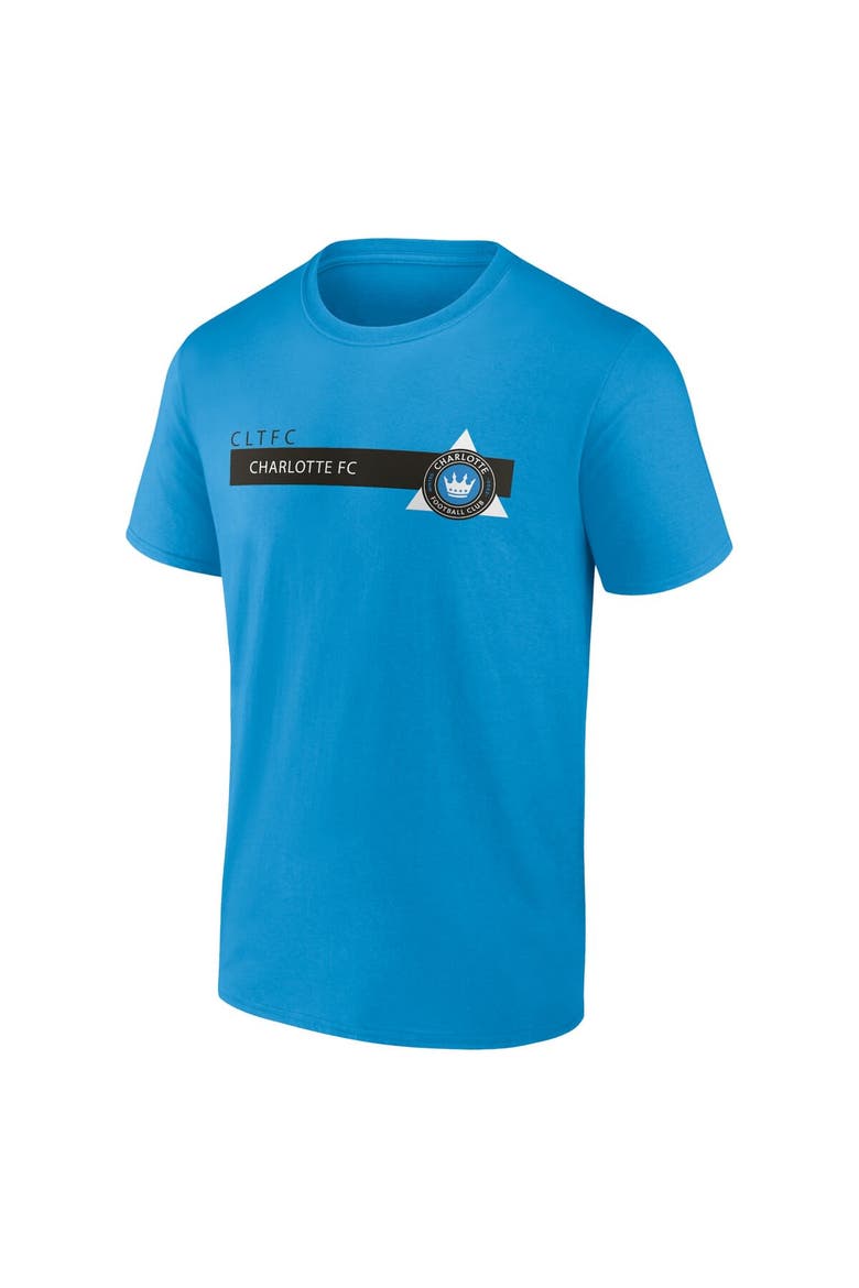 Men's Fanatics Branded Blue Charlotte FC Tradition T-Shirt, Alternate, color, Blue