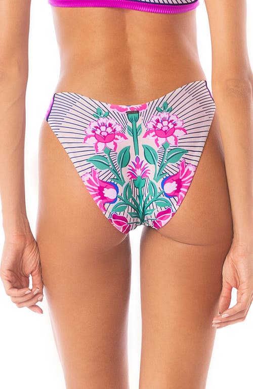Maaji Cerise Bouquet Splendor Reversible Bikini Bottoms In Multi