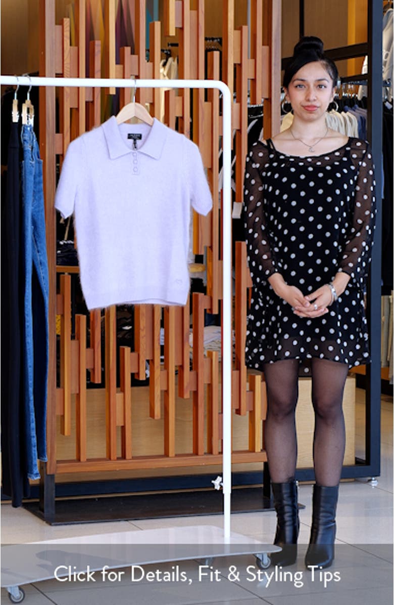 Jada Brushed Cashmere Polo Sweater, sales video thumbnail