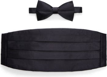 MICHELSONS Silk Satin Bow Tie Cummerbund Nordstromrack