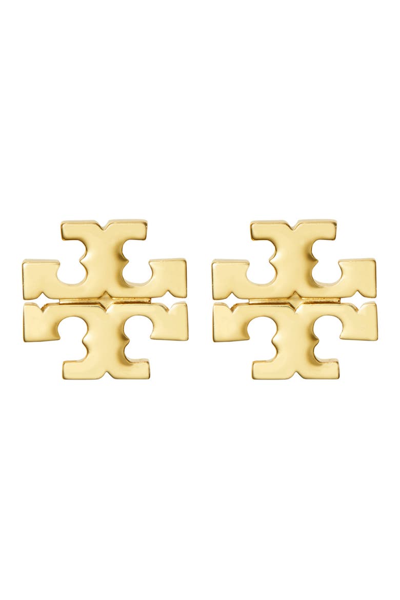 Small Icon Stud Earrings, Main, color, TORY GOLD