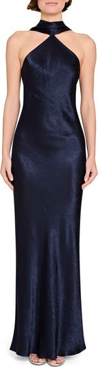 Ashton Drape Satin Gown