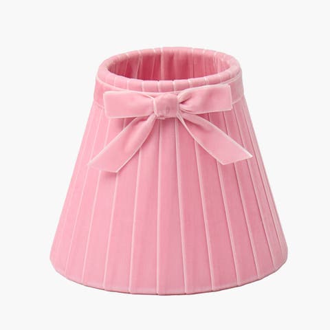 Velvet Bow Lampshade (18cm)