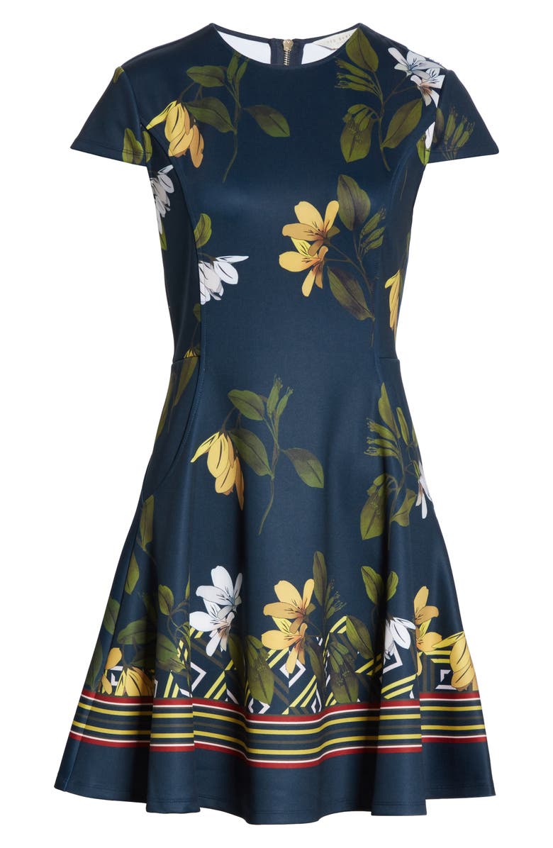 Ted Baker London Gallah Savanna Skater Dress, Alternate, color,