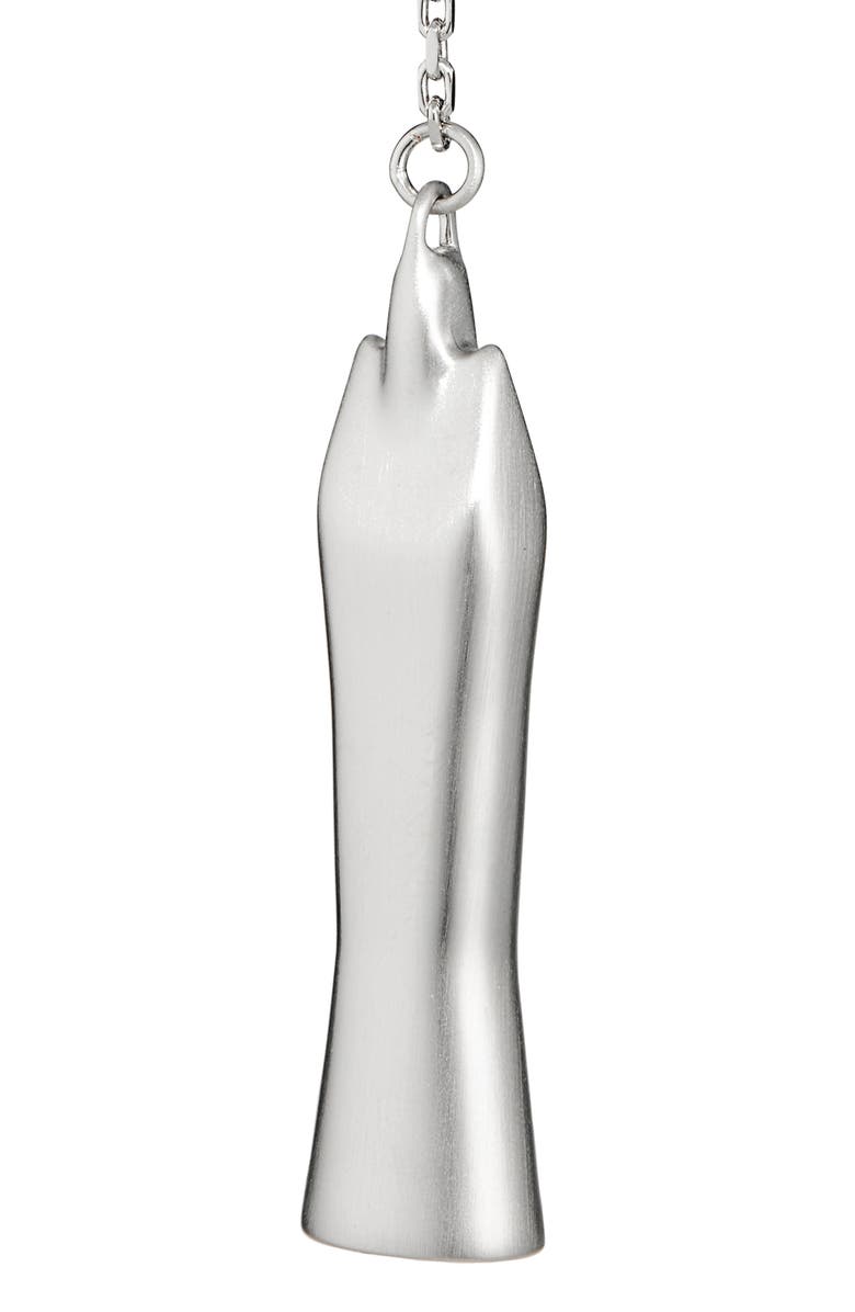 Rick Owens Sister Single Drop Earring, Alternate, color, Palladium