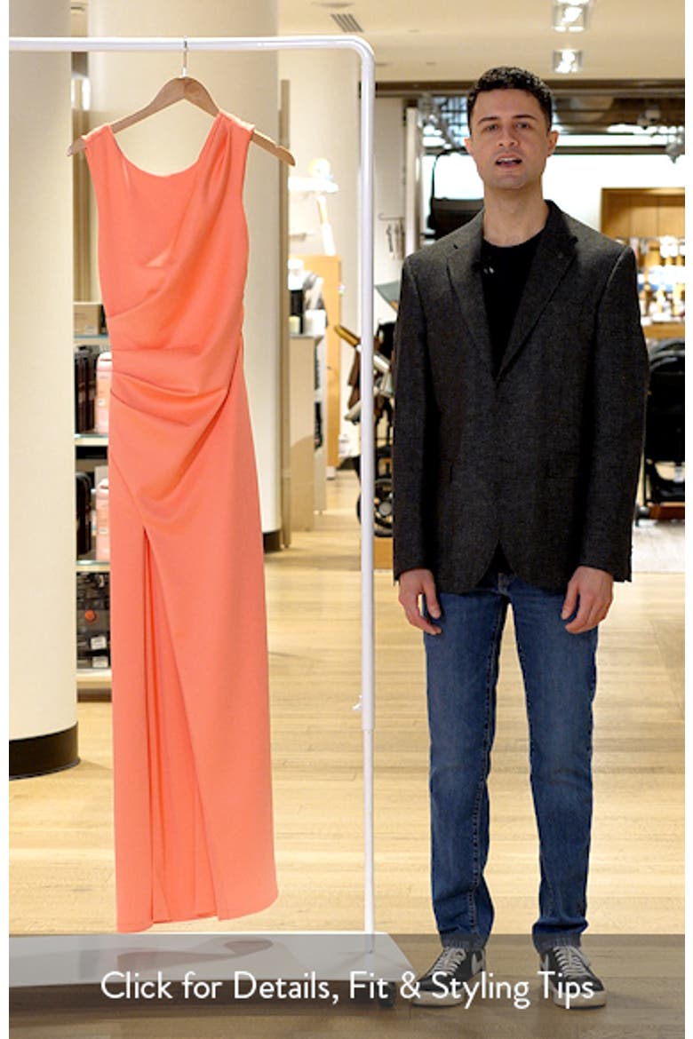 Braden Pleated Column Gown video