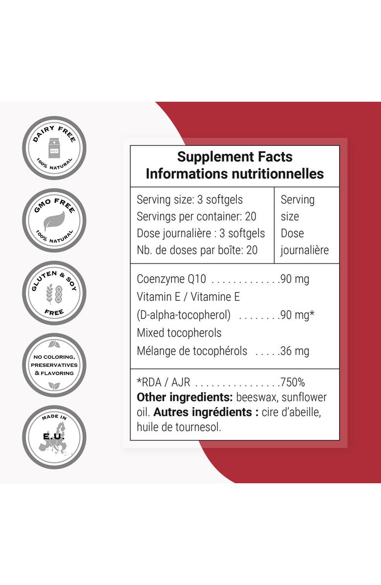 SuperSmart Coenzyme Q10 90mg per Day, Alternate, color, NO COLOR