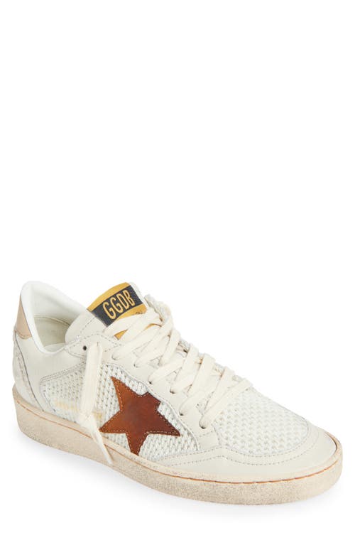 Golden Goose Ball Star Sneaker In Animal Print