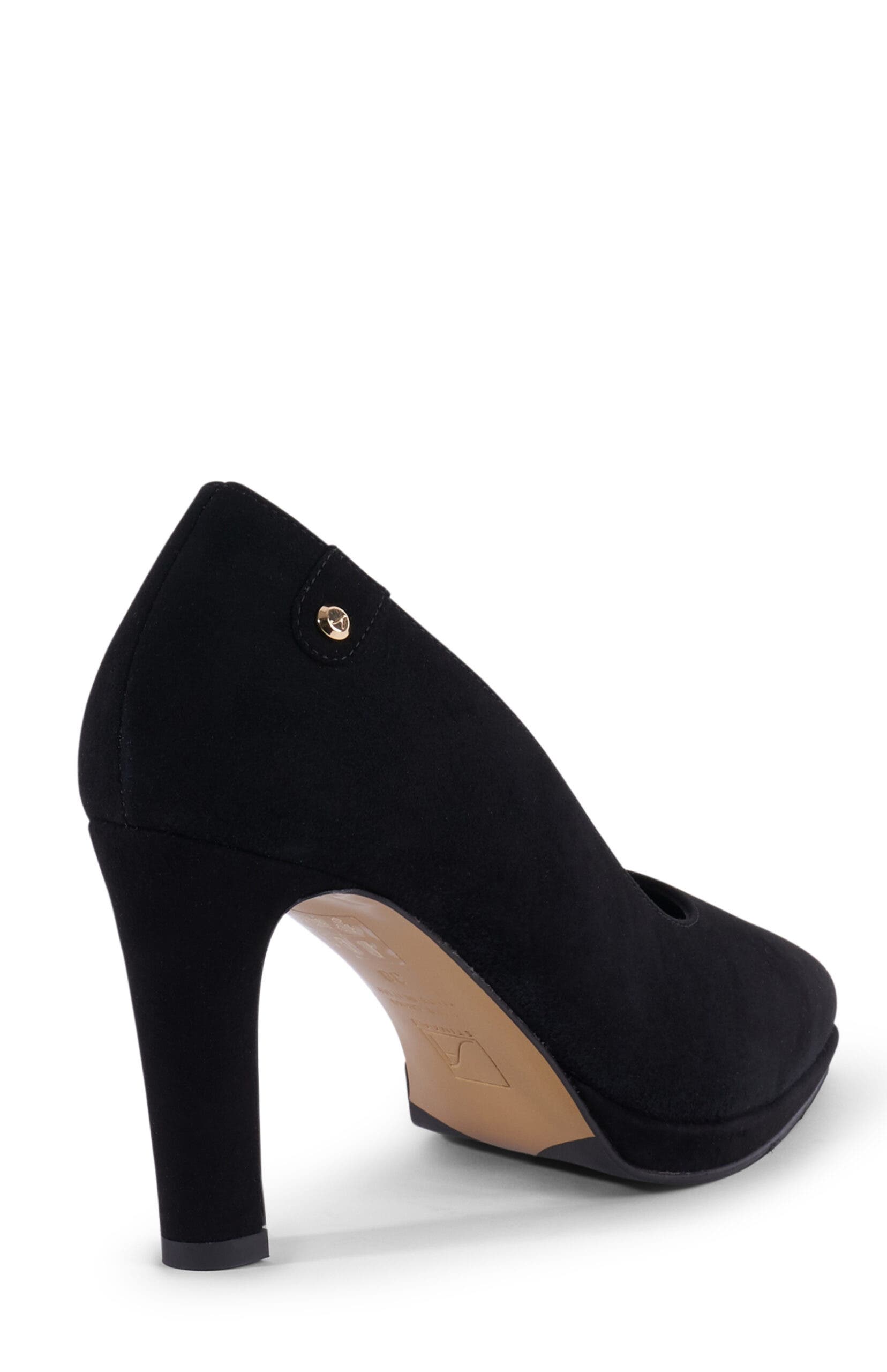 Isa Orthopedic Pointed Toe Pumps, Alternate, color, Black Suede