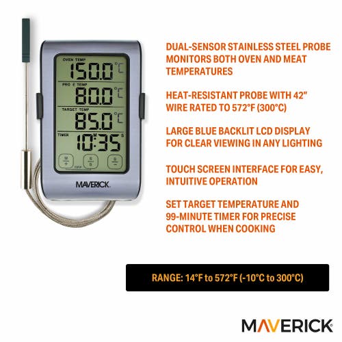 Maverick Dual Sensor Touch Screen Oven & Meat Thermometer In Multi
