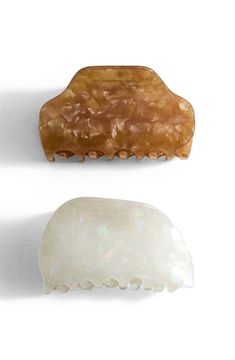 MANGO Assorted 2-Pack Claw Clips, Main, color, Brown