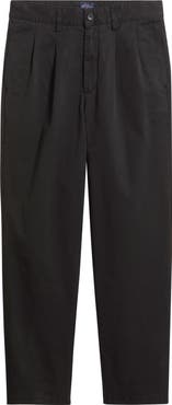 Noah Twill Double Pleat Cotton Pants